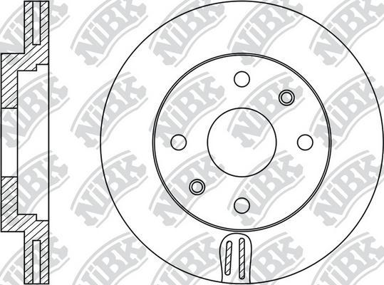 NiBK RN1956 - Disc frana aaoparts.ro
