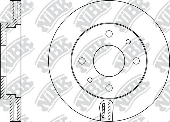 NiBK RN1334 - Disc frana aaoparts.ro