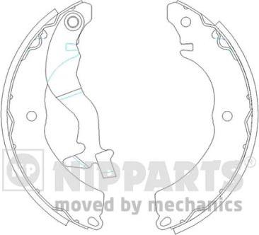 Nipparts J3505038 - Set saboti frana aaoparts.ro