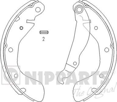 Nipparts J3500900 - Set saboti frana aaoparts.ro