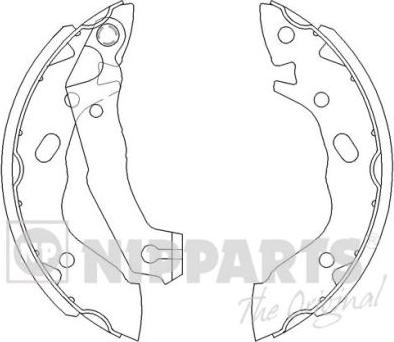 Nipparts J3500503 - Set saboti frana aaoparts.ro