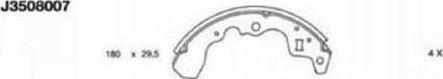 Nipparts J3508007 - Set saboti frana aaoparts.ro