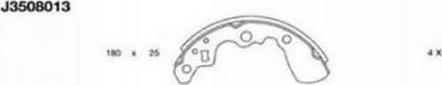 Nipparts J3508013 - Set saboti frana aaoparts.ro