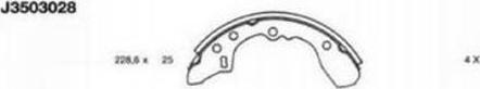 Nipparts J3503028 - Set saboti frana aaoparts.ro