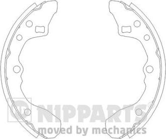 Nipparts J3503027 - Set saboti frana aaoparts.ro