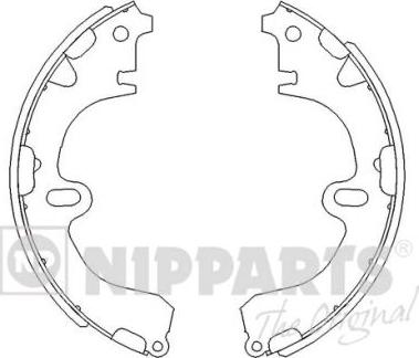 Nipparts J3502001 - Set saboti frana aaoparts.ro