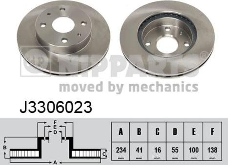 Nipparts J3306023 - Disc frana aaoparts.ro