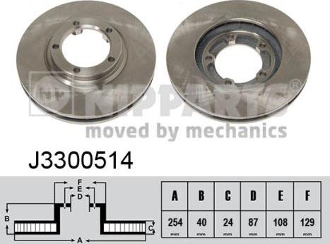 Nipparts J3300514 - Disc frana aaoparts.ro