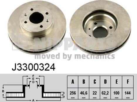 Nipparts J3300324 - Disc frana aaoparts.ro