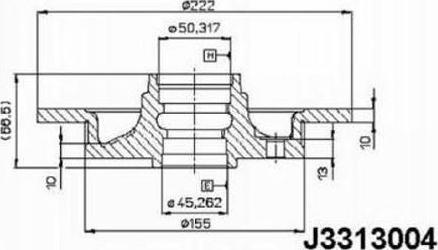 Nipparts J3313004 - Disc frana aaoparts.ro