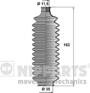 Nipparts J2845005 - Ansamblu burduf, directie aaoparts.ro
