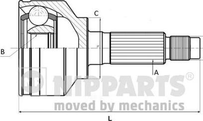 Nipparts J2825015 - Set articulatie, planetara aaoparts.ro