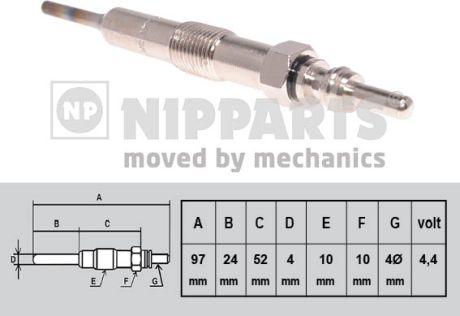 Nipparts N5711035 - Bujie incandescenta aaoparts.ro