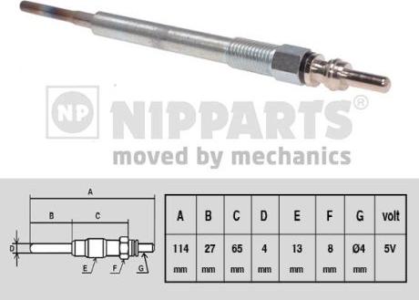 Nipparts N5713015 - Bujie incandescenta aaoparts.ro