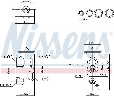Nissens 999450 - Supapa expansiune, clima aaoparts.ro