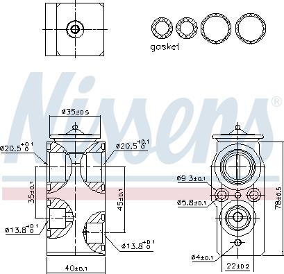 Nissens 999422 - Supapa expansiune, clima aaoparts.ro