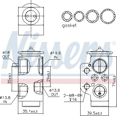 Nissens 999319 - Supapa expansiune, clima aaoparts.ro