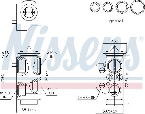 Nissens 999318 - Supapa expansiune, clima aaoparts.ro