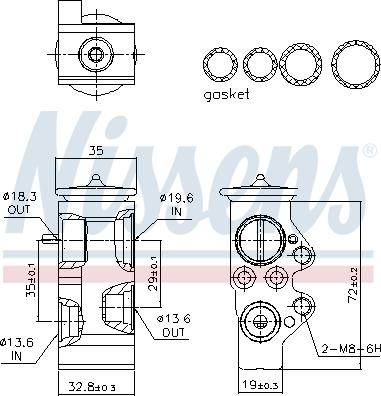 Nissens 999313 - Supapa expansiune, clima aaoparts.ro