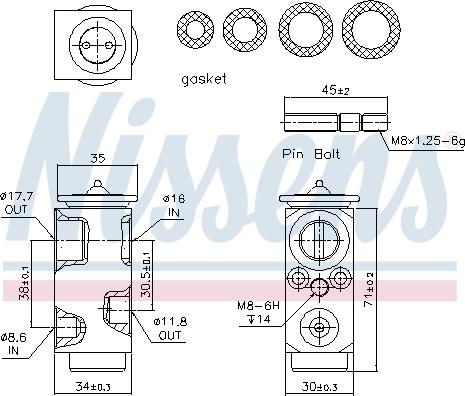 Nissens 999286 - Supapa expansiune, clima aaoparts.ro