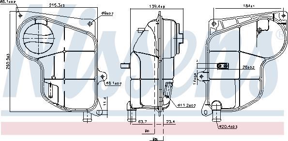 Nissens 996244 - Vas de expansiune, racire aaoparts.ro