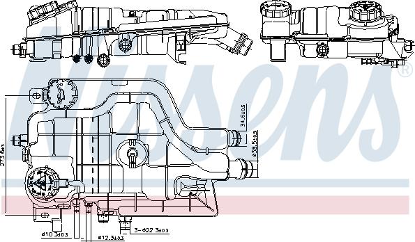 Nissens 996205 - Vas de expansiune, racire aaoparts.ro