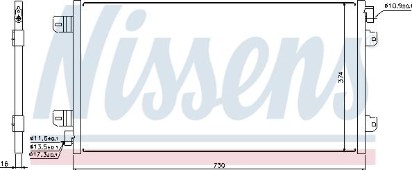 Nissens 94659 - Condensator, climatizare aaoparts.ro