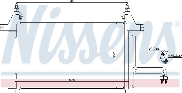 Nissens 94610 - Condensator, climatizare aaoparts.ro