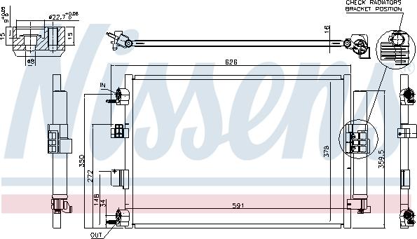 Nissens 940463 - Condensator, climatizare aaoparts.ro