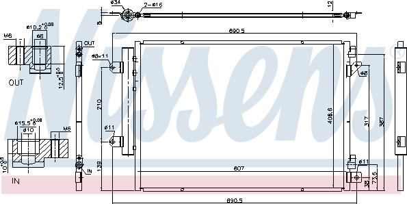 Nissens 940676 - Condensator, climatizare aaoparts.ro