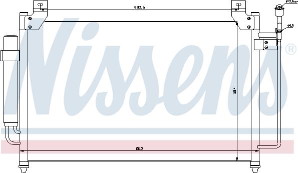 Nissens 940049 - Condensator, climatizare aaoparts.ro