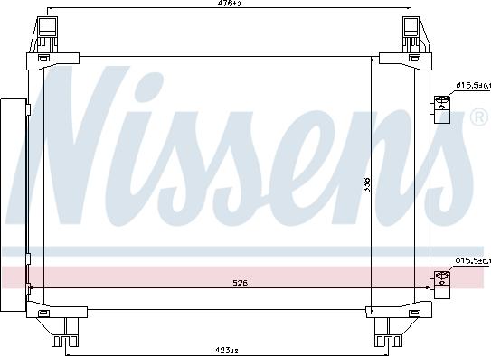 Nissens 940050 - Condensator, climatizare aaoparts.ro