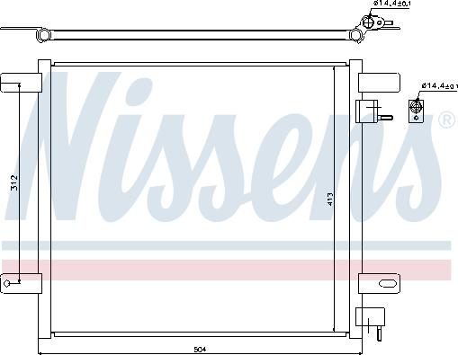 Nissens 940060 - Condensator, climatizare aaoparts.ro