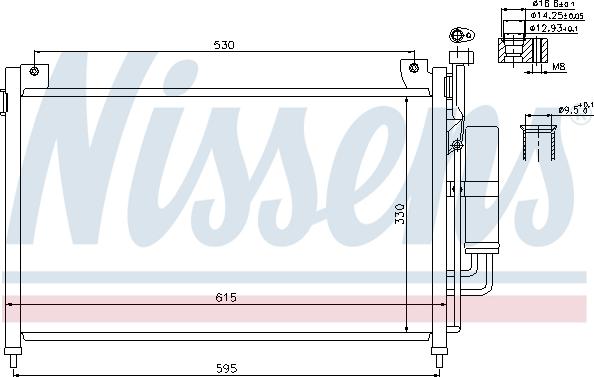 Nissens 940033 - Condensator, climatizare aaoparts.ro