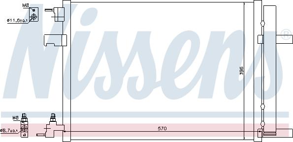 Nissens  940134 - Condensator, climatizare aaoparts.ro