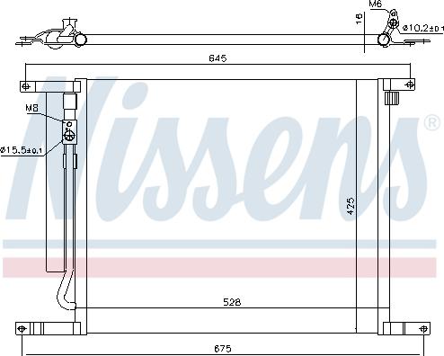 Nissens  940335 - Condensator, climatizare aaoparts.ro