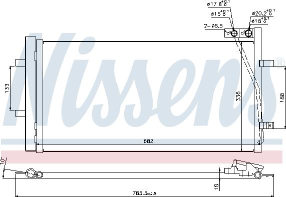 Nissens 940255 - Condensator, climatizare aaoparts.ro