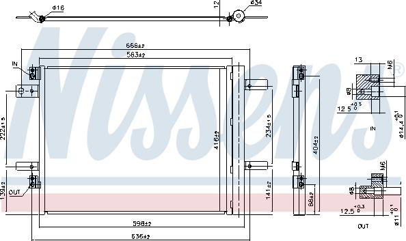 Nissens 941091 - Condensator, climatizare aaoparts.ro