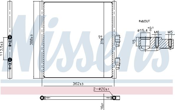 NISSENS 941308 - Condensator, climatizare aaoparts.ro