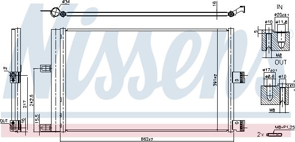 NISSENS 941210 - Condensator, climatizare aaoparts.ro