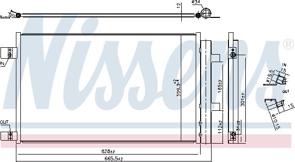 Nissens 941284 - Condensator, climatizare aaoparts.ro