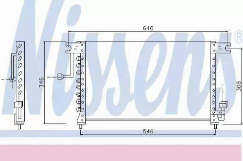 Nissens 94348 - Condensator, climatizare aaoparts.ro