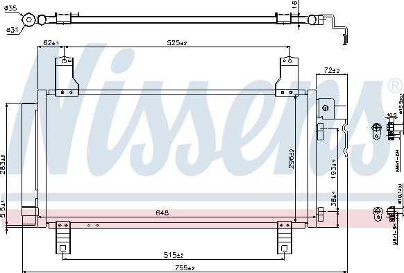 Nissens 94792 - Condensator, climatizare aaoparts.ro