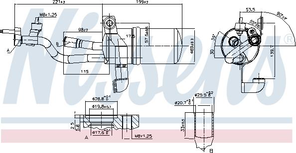 Nissens 95449 - Uscator,aer conditionat aaoparts.ro