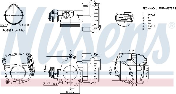 Nissens 955092 - Carcasa clapeta aaoparts.ro