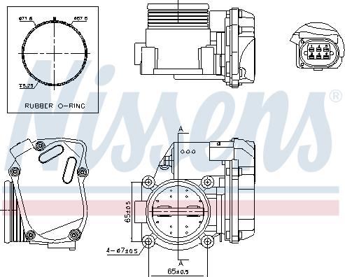 Nissens 955041 - Carcasa clapeta aaoparts.ro