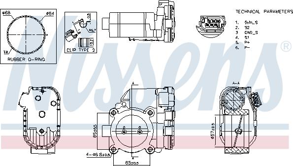 Nissens 955186 - Carcasa clapeta aaoparts.ro