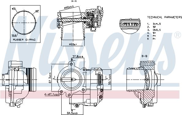 Nissens 955177 - Carcasa clapeta aaoparts.ro