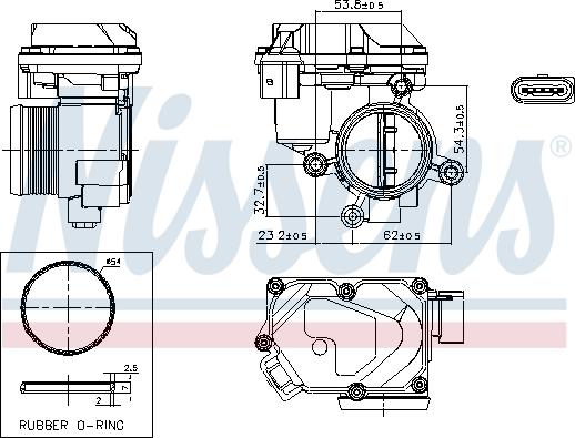 Nissens 955258 - Carcasa clapeta aaoparts.ro