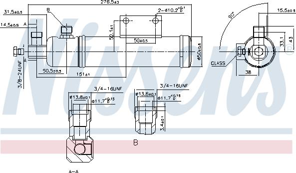 Nissens 95287 - Uscator,aer conditionat aaoparts.ro